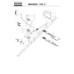 Ricambi Dolmar per Decespugliatore MS4520U - Esploso 1
