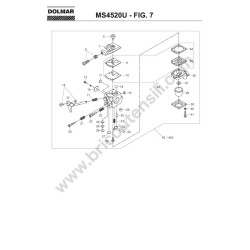 Dolmar Spare Parts for Brusch Cutter MS4520U - Drawing 6