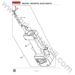 Makita Spare Parts for Brush Cutter BBC5700 - Drawing 4