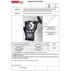 Ricambi Makita per Decespugliatore BBC5700 - Esploso 6