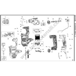 DeWalt D25334K Type 2 Hammer Drill  Parts - Drawing