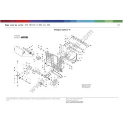 Bosch Table Saw GTS 18V-216 Parts - Drawing 3