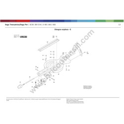 Bosch Compound Mitre Saw GCM 18V-216 Parts - Drawing 5