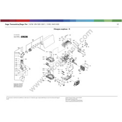Bosch Compound Mitre Saw GCM 18V-305 GDC Parts - Drawing 3