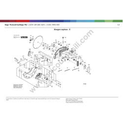 Bosch Compound Mitre Saw GCM 18V-305 GDC Parts - Drawing 4