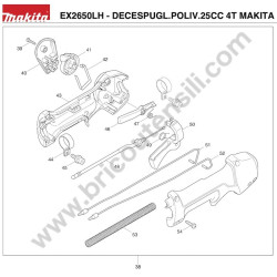 Makita EX2650LH 4-stroke Brushcutter Parts - Drawing 1