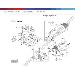 Bosch Idropulitrice Aquatak 1350 Euro Ricambi - Esploso