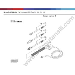 Bosch Pressure Cleaner Aquatak 1350 Euro Parts - Drawing 2