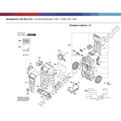 Bosch Pressure Cleaner UniversalAquatak 135 Parts - Drawing