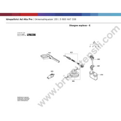 Bosch Pressure Cleaner UniversalAquatak 135 Parts - Drawing 2