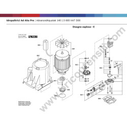 Bosch Pressure Cleaner AdvancedAquatak 140 Parts - Drawing 2