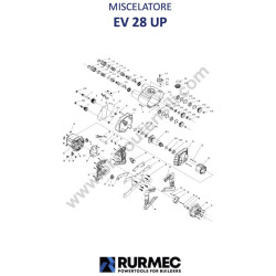 Rurmec Mixer EV28UP Spare Parts - Drawing