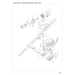 Makita DTR181 Cordless Rebar Parts - Drawing 1
