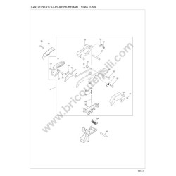 Makita DTR181 Cordless Rebar Parts - Drawing 2