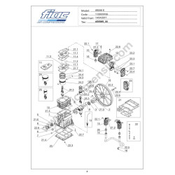 FIAC Pump Unit AB598S Spare Parts - Drawing