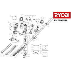 RYOBI RHT7565RL Hedge Trimmer Parts - Drawing