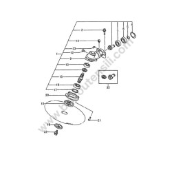 Ricambi Tanaka per Decespugliatore TBC-500 - Esploso 10