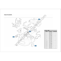 Flex Spare Parts for Vacuum Cleaner VC 35 L MC - Drawing