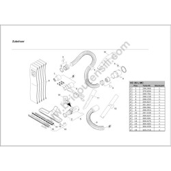 Flex Spare Parts for Vacuum Cleaner VC 35 L MC - Drawing 4