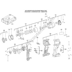 Milwaukee FMTIW2F12-0X Impact Wrench Parts - Drawing
