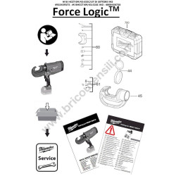 Milwaukee M18HCCT109/42-522C CRIMPER Parts Drawing