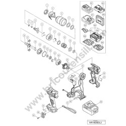 Hikoki WR18DBDL2 Esploso Ricambi