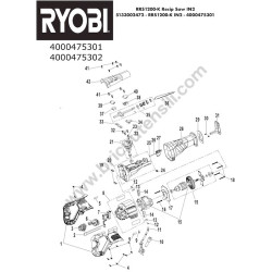 RYOBI RRS1200-K Esploso Ricambi