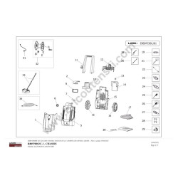 Lavor Ricambi per Idropulitrice Prime 165 Esploso Ricambi Chassis