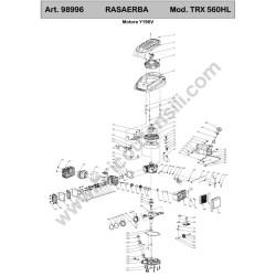 Ama Petrol Self-Propelled Lawnmower TRX-560HL Parts Drawing 7