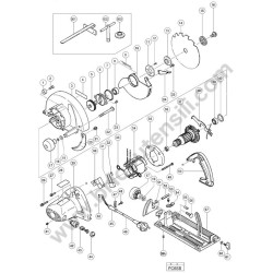 Hikoki Circular Saw FC6SB Parts Drawing