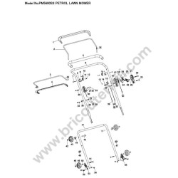 Dolmar Petrol Lawnmower PM5600S3R Parts Drawing