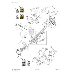 Mountfield MC 3720 Drawing Spare Parts