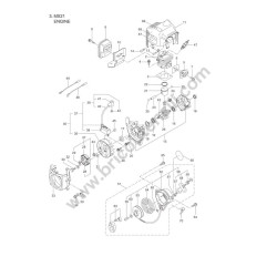 Maruyama Brushcutter MX21 Parts Diagram 2