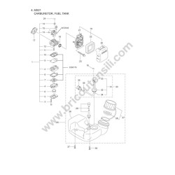 Maruyama Ricambi per Decespugliatore MX21 - Esploso Ricambi 3