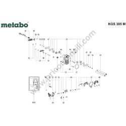 Metabo Spare Parts for Mitre Saw KGS 305 M Parts Diagram 1