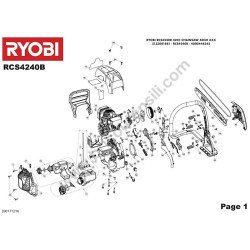 RYOBI RCS4240B Motosega Esploso Ricambi