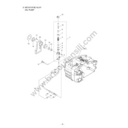 Maruyama Chainsaw MCV3101S(14)-01 Parts Diagram 1