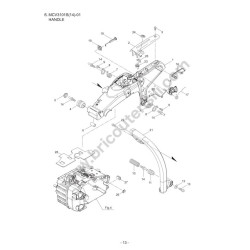 Maruyama Chainsaw MCV3101S(14)-01 Parts Diagram 5