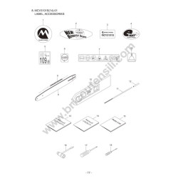 Maruyama Ricambi per Motosega MCV3101S(14)-01 Esploso Ricambi 7