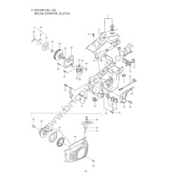 Ricambi Maruyama per Motosega MCV381 Esploso Ricambi 1