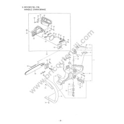 Ricambi Maruyama per Motosega MCV381 Esploso Ricambi 2