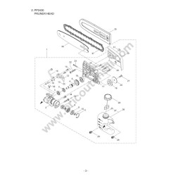 Maruyama Esploso Ricambi per Potatore Telescopico PP2430 1