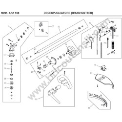 Esploso Ricambi Ama per Decespugliatore AG3 350