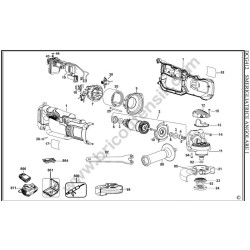 DEWALT DCG412 Type 1 Parts Diagram