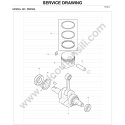 Dolmar Esploso Ricambi per Soffiatore 4T PB250.4 - 3