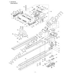 Esploso Ricambi Maruyama per Tagliasiepi GK761PL