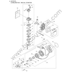 Esploso Ricambi Maruyama per Tagliasiepi GK761PL - 2