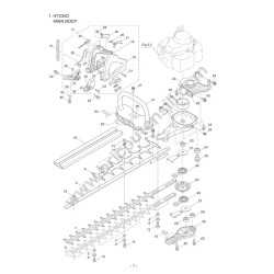 Maruyama Hedge Cutter HT234D Parts Diagram