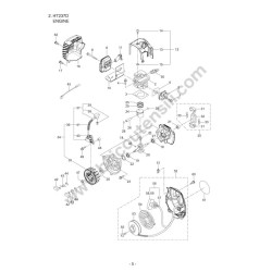 Maruyama Hedge Cutter HT237D Parts Diagram - 1