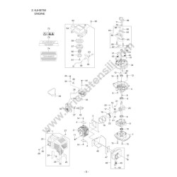 Maruyama Esploso Ricambi per Tagliasiepi KJHS750 - 1